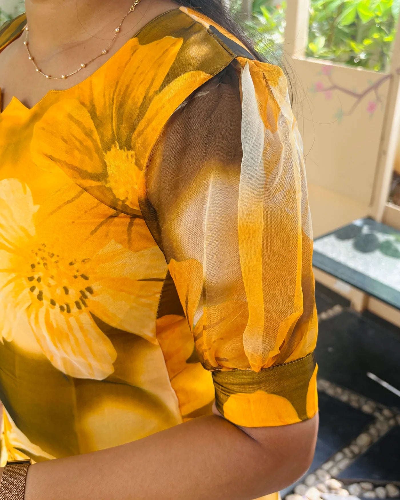 Eilaa - Pineapple Organza Top