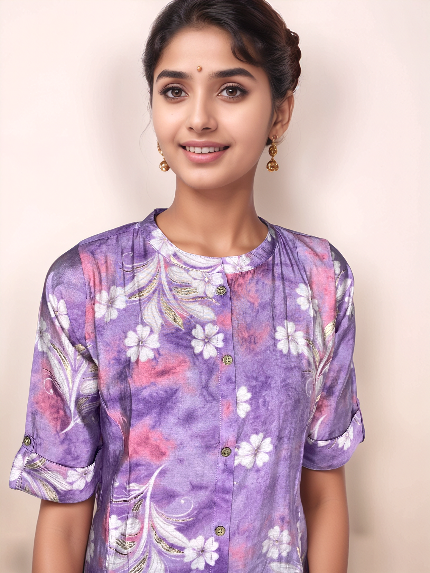 Womens Purple Princess Cut Top S - 170301Purple
