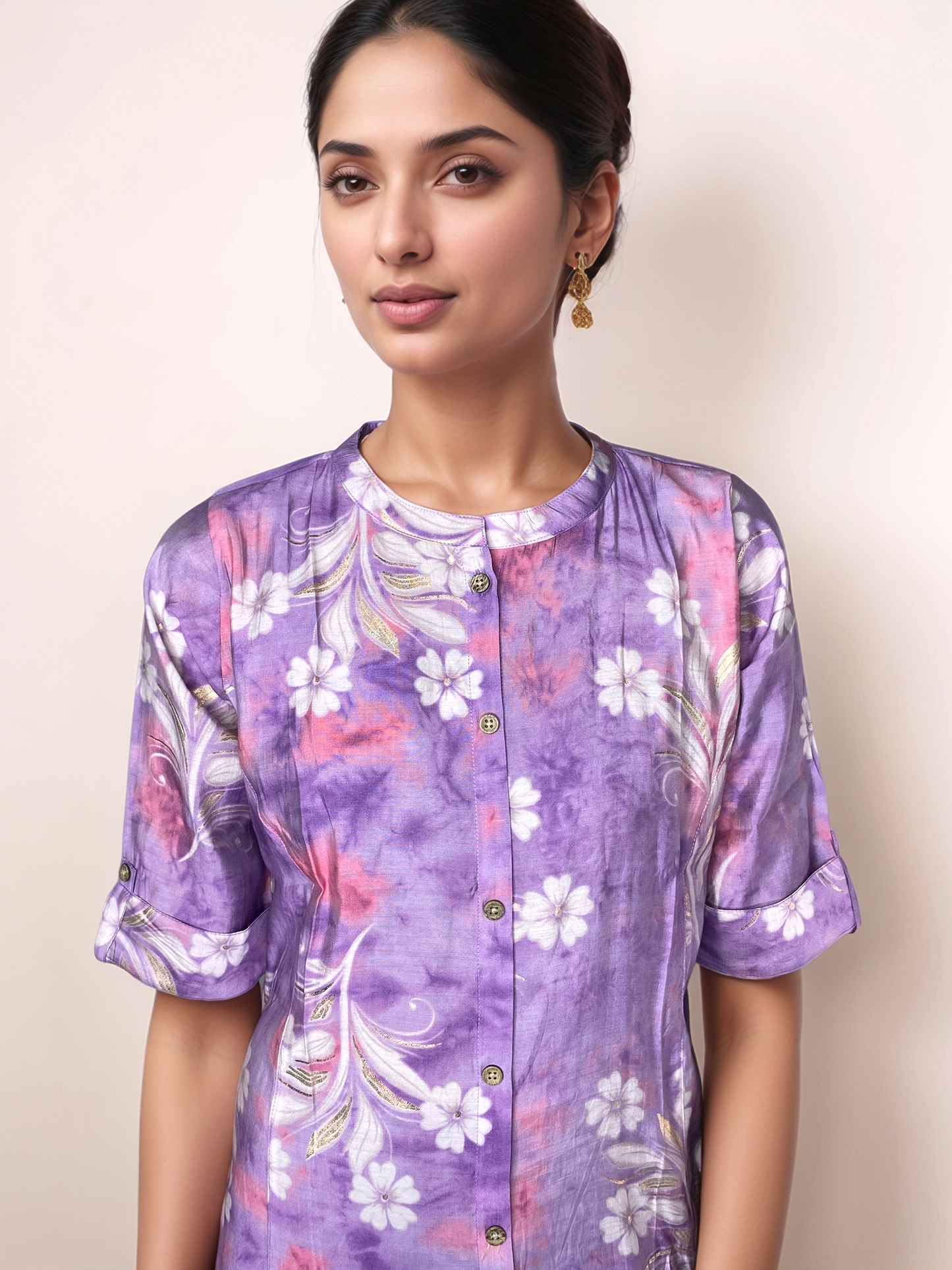 Womens Purple Princess Cut Top S - 170301Purple