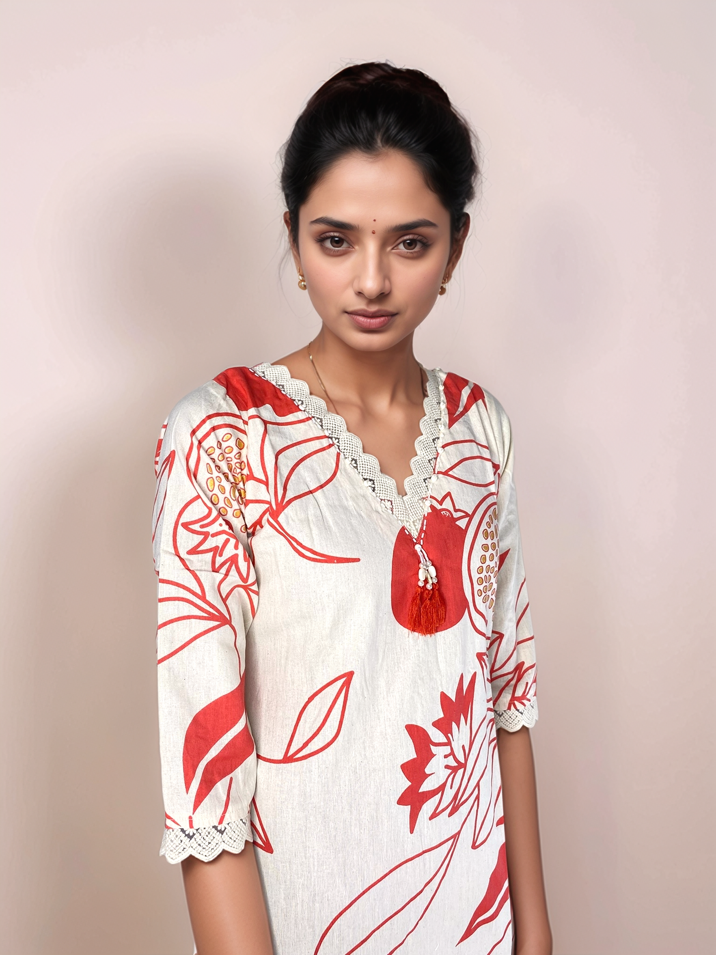 Womens Off White2 Straight Cut Top XS - 3005047(B)OffWhite Orange