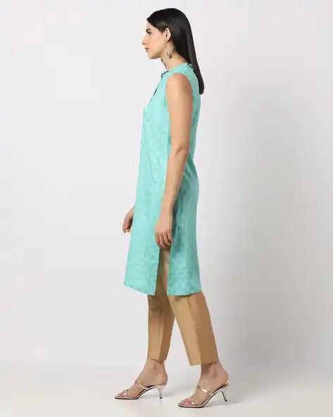 WOMENS KURTHI SKY BLUE