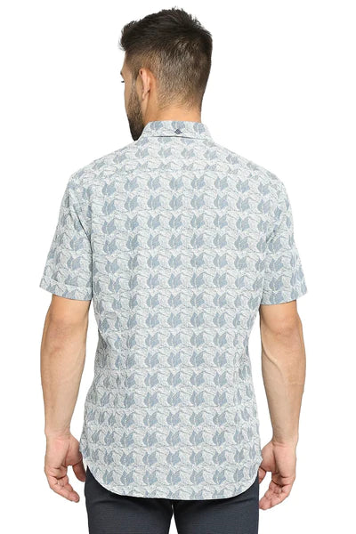 BASICS Mens BLUE SLIM SHIRT 23BSH51923 LS