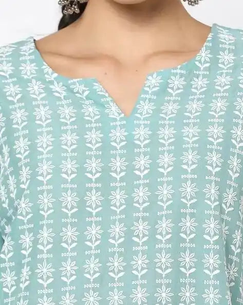 WOMENS KURTHI SKY BLUE
