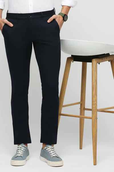 BASICS Mens NAVY TAPERED TROUSER 23BTR52935 FF