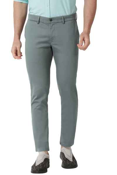 BASICS Mens GREEN TAPERED TROUSER 23BTR50303 FF