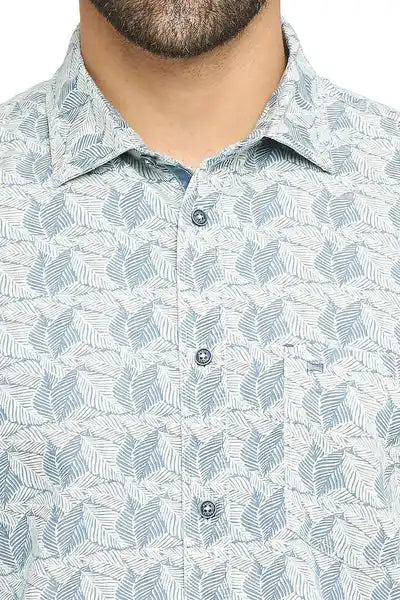 BASICS Mens BLUE SLIM SHIRT 23BSH51923 LS