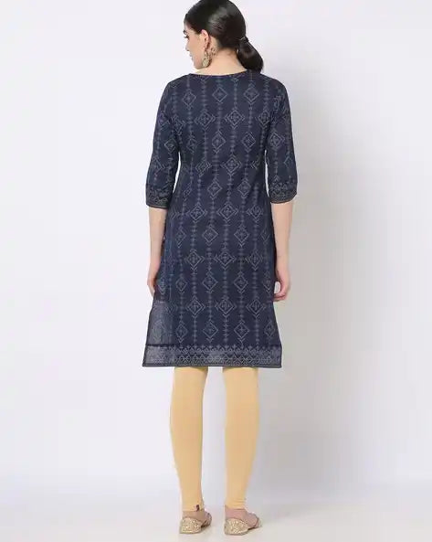 WOMENS KURTHI NAVY