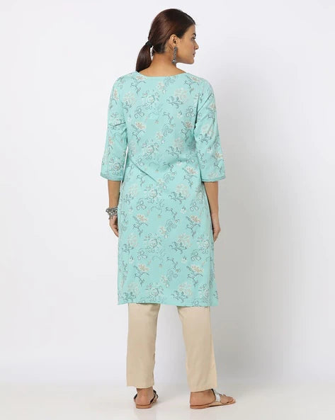 WOMENS KURTHI SKY BLUE