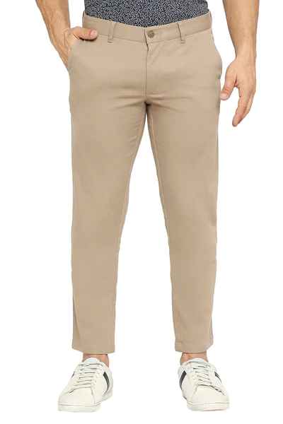 BASICS Mens KHAKI TAPERED TROUSER 23BTR51620 FF