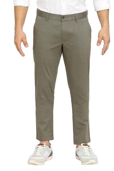 BASICS Mens LIGHT GREEN TAPERED TROUSER 23BTR51559 FF