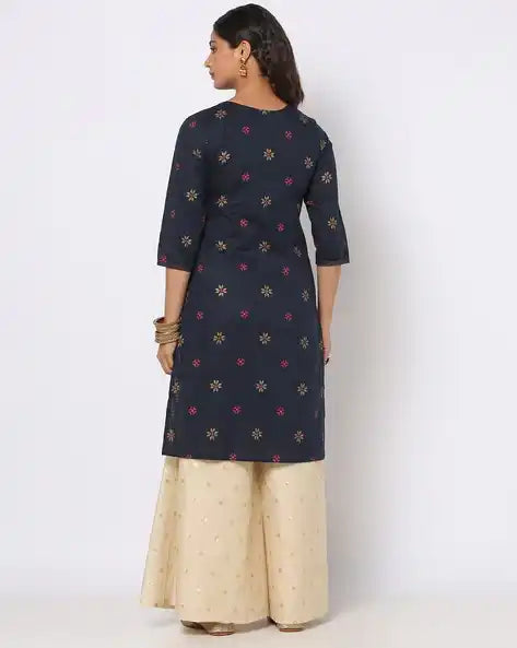 WOMENS KURTHI NAVY