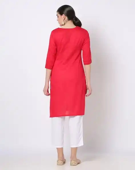 WOMENS KURTHI RED