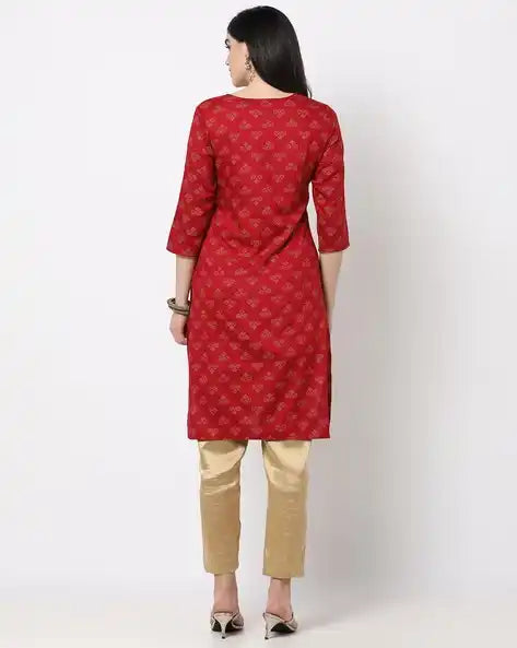 WOMENS KURTHI RED