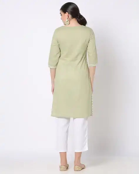 WOMENS KURTHI MINT GREEN