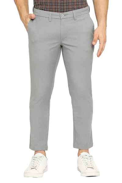 BASICS Mens MID GREY TAPERED TROUSER 23BTR51626 FF