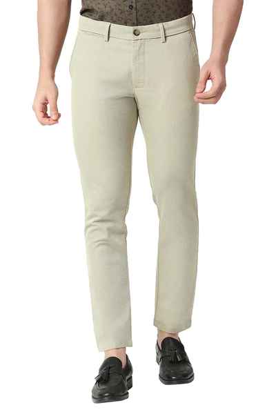 BASICS Mens KHAKI TAPERED TROUSER 23BTR50280 FF