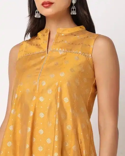 WOMENS KURTHI TURMERIC YELLOW