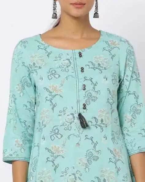 WOMENS KURTHI SKY BLUE