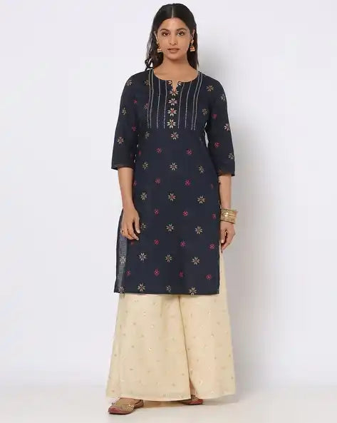 WOMENS KURTHI NAVY