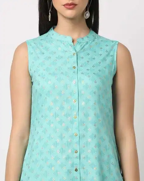 WOMENS KURTHI SKY BLUE