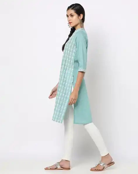 WOMENS KURTHI SKY BLUE