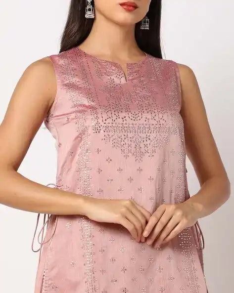 WOMENS KURTHI BABY PINK