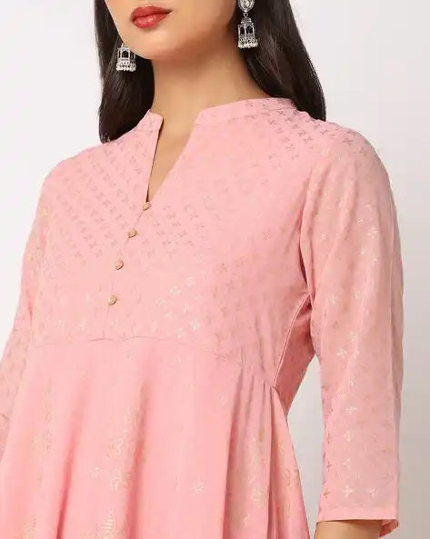 WOMENS KURTHI BABY PINK
