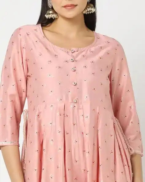 WOMENS KURTHI BABY PINK