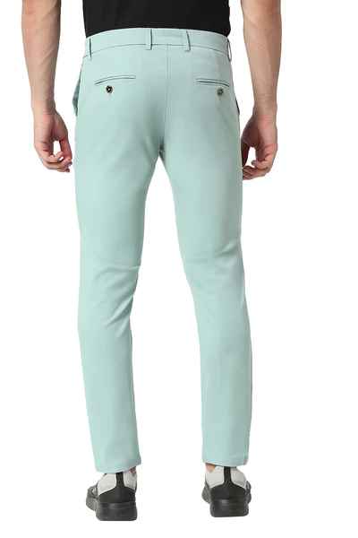 BASICS Mens MID GREEN TAPERED TROUSER 23BTR50171 FF