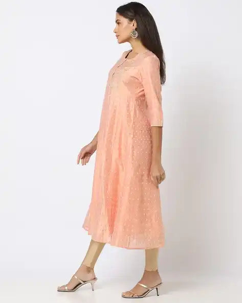 WOMENS KURTHI PEACH