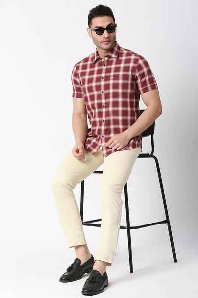 BASICS Mens BEIGE TAPERED TROUSER 23BTR50242 FF