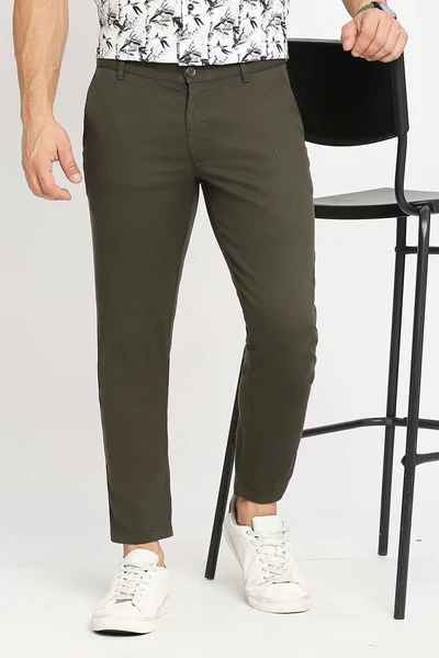 BASICS Mens MID GREY TAPERED TROUSER 23BTR51802 FF