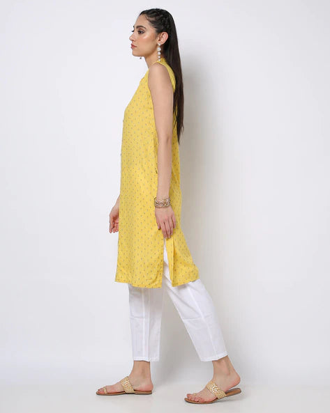 WOMENS KURTHI YELLOW