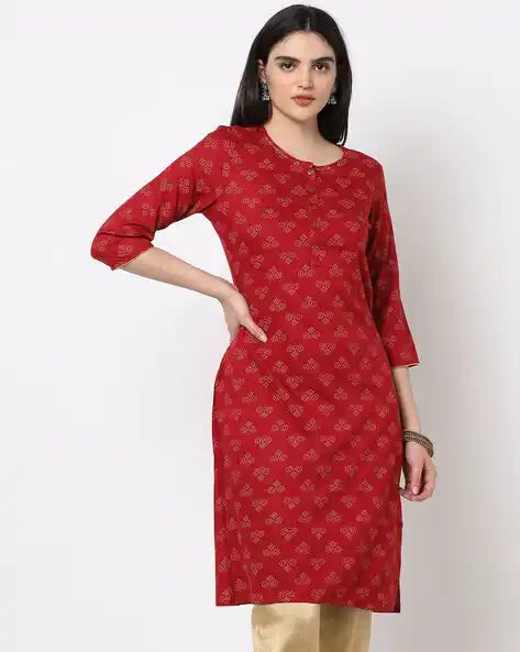 WOMENS KURTHI RED
