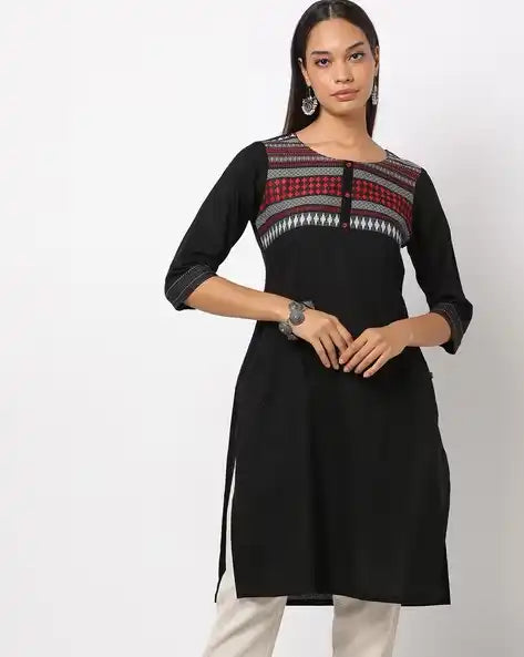 WOMENS KURTHI BLACK