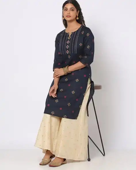 WOMENS KURTHI NAVY