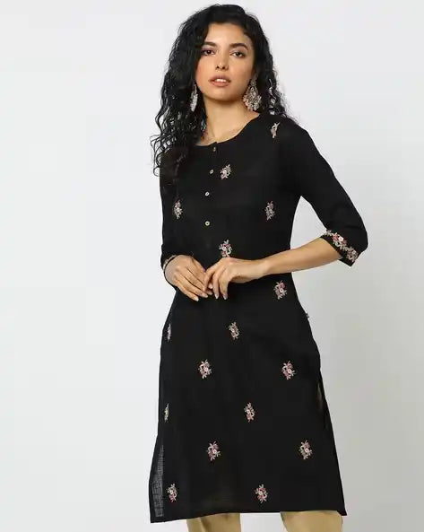 WOMENS KURTHI BLACK
