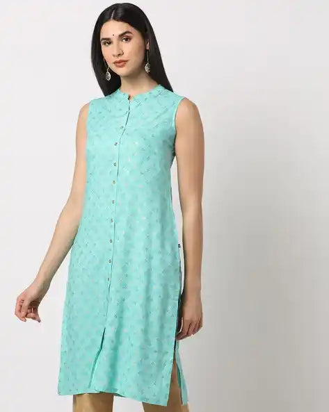 WOMENS KURTHI SKY BLUE