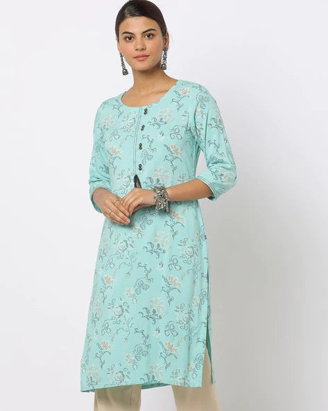 WOMENS KURTHI SKY BLUE