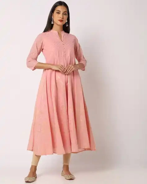WOMENS KURTHI BABY PINK