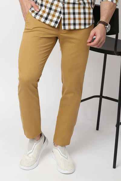 BASICS Mens KHAKI TAPERED TROUSER 23BTR50173 FF