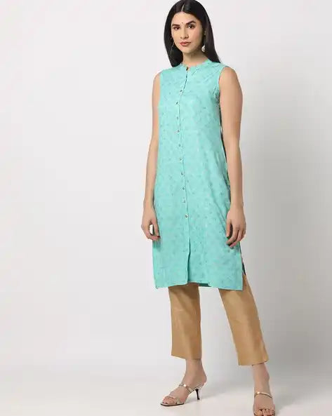 WOMENS KURTHI SKY BLUE