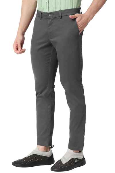 BASICS Mens DARK GREY TAPERED TROUSER 23BTR50271 FF