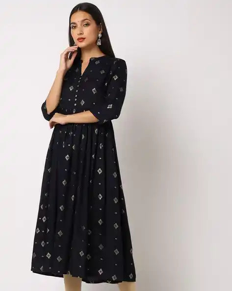WOMENS KURTHI BLACK