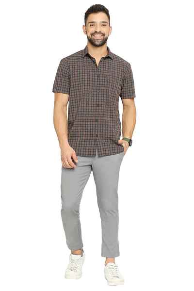 BASICS Mens MID GREY TAPERED TROUSER 23BTR51626 FF