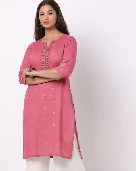 WOMENS KURTHI PINK