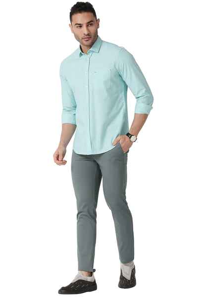 BASICS Mens GREEN TAPERED TROUSER 23BTR50303 FF
