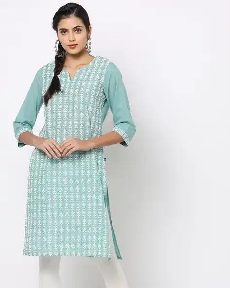 WOMENS KURTHI SKY BLUE