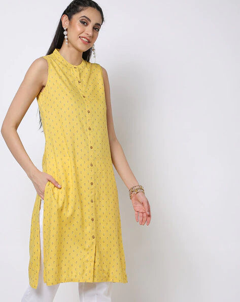 WOMENS KURTHI YELLOW