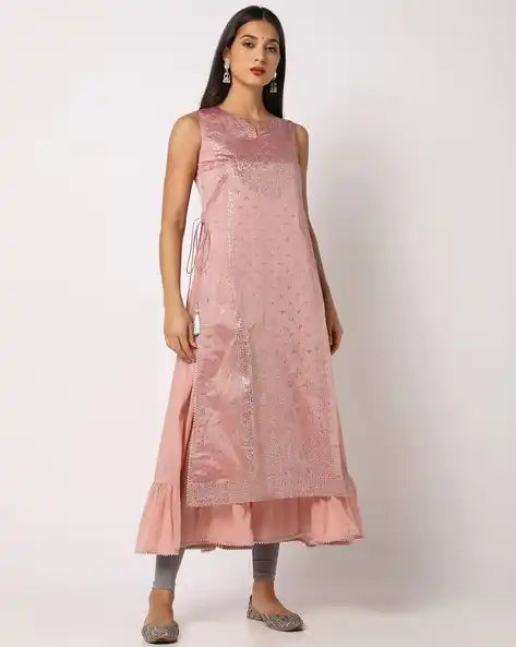 WOMENS KURTHI BABY PINK
